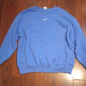 Nike Men's Light Blue Crewneck Sweater